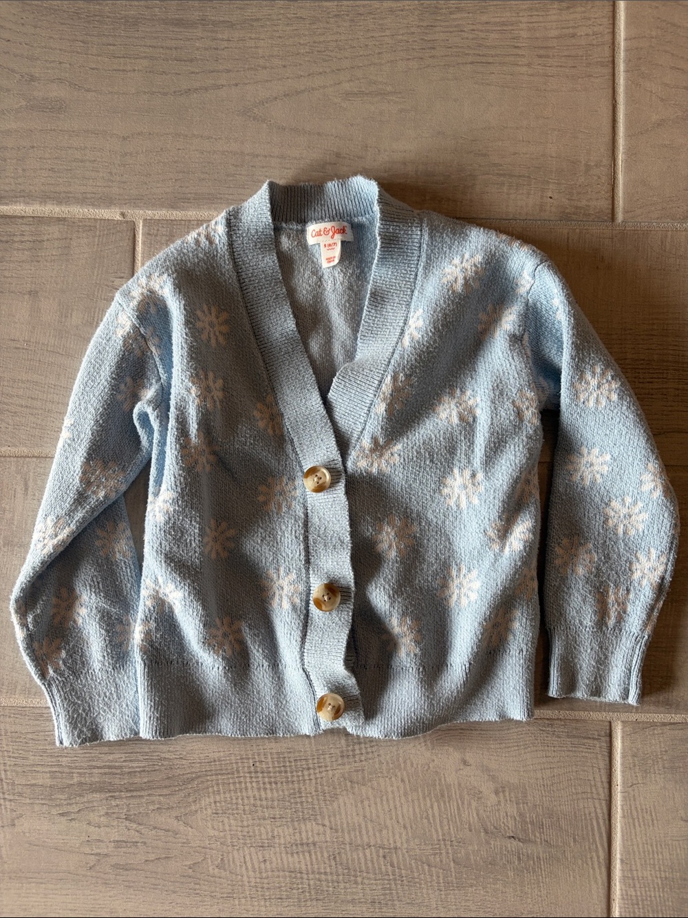 Cat & Jack Pastel Blue Cozy Knit Cardigan